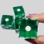 Acrylic D&D Dice Set - 5 Pieces Transparent Dice (Blue, Red, Yellow, Purple, Green)