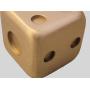 Copper Dice Ornament - Chinese Mahjong Tile Art (ECC-0233)