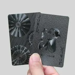 Custom Black Poker Deck Tray - Waterproof Luxury Cards
