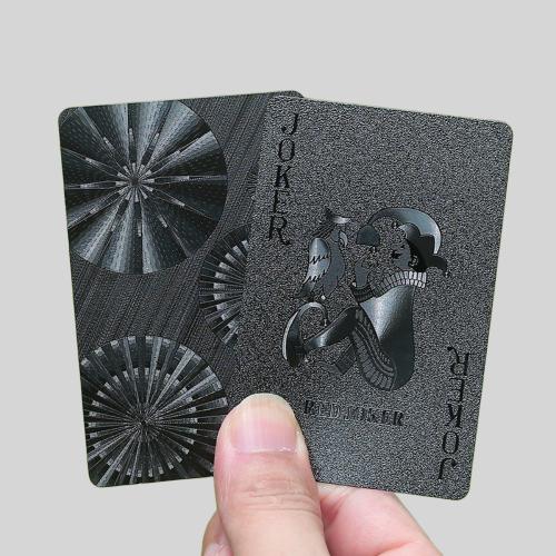 Custom Black Poker Deck Tray - Waterproof Luxury Cards