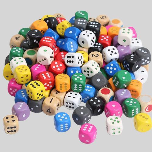 Custom Wooden D&D Polyhedral Dice Sets - Bulk