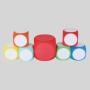 Customized Round Dot Dice - Green Blue EVA Foam Game Dice