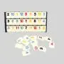Custom Mahjong Rummy Set - Ivory Melamine Dominoes in Tin Box Custom Mahjong Rummy Set - Ivory Melamine Dominoes in Tin Box