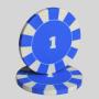 Ceramic Poker Chips, Unicorn, Tournament Chip Set