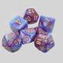 7 Dice Set DND RPG with Bag - D4 D6 D8 D10 D12 D20