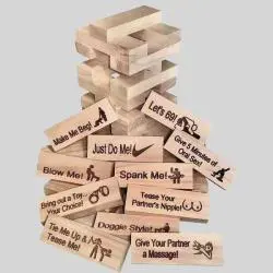Couple Stacking Tower Game - Valentine's Day Gift