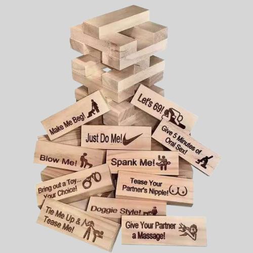 Couple Stacking Tower Game - Valentine's Day Gift