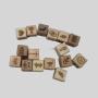 Custom Wood Dice - UV Print, Laser Hot Stamp, Kids Game Set