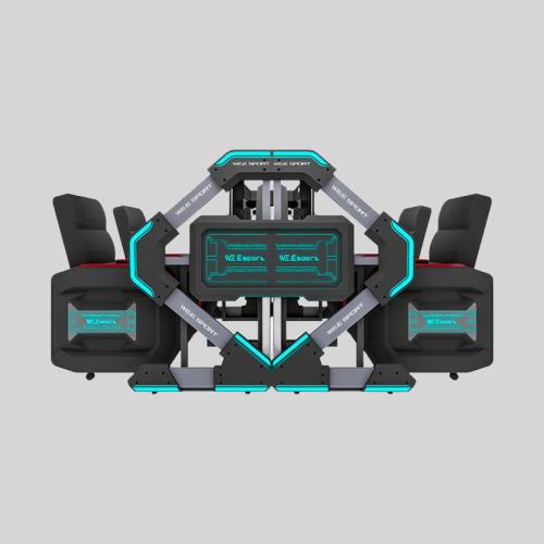 RGB Diamond Guardrail Gaming Table - WE Esports Desktop