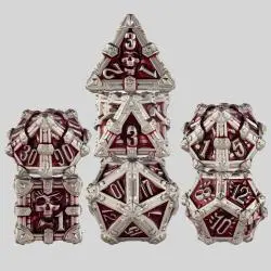 Custom Metal D&D Dice Set - 7Pcs Polyhedral Skull RPG Dice