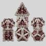 Custom Metal D&D Dice Set - 7Pcs Polyhedral Skull RPG Dice
