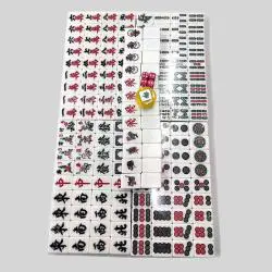 High Quality Melamine Mahjong Set - 144 Tiles, Customized Logo