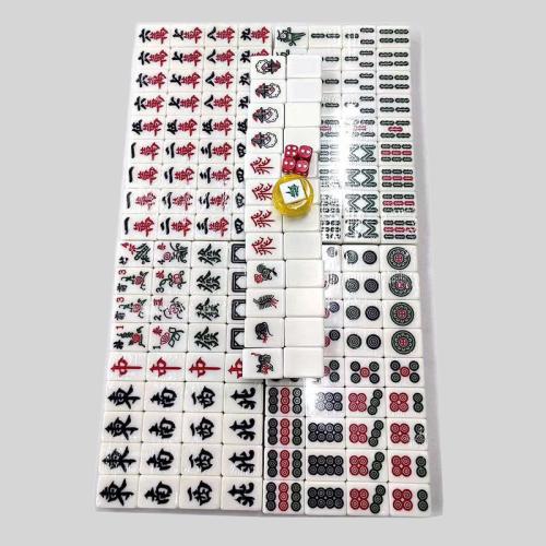 High Quality Melamine Mahjong Set - 144 Tiles, Customized Logo