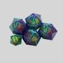 Oversized Dragon Eye D&D Dice - Resin Polyhedral