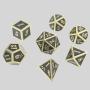 Custom Gold Plated Dice Set - 16mm/20mm D&D Polyhedral Dice