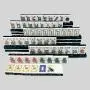 High Quality Ivory Mahjong Set - Singapore Numbered Tiles