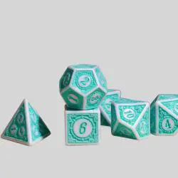 Acrylic Polyhedral Dice Set - DND RPG 7pcs Wholesale