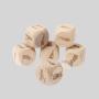 Custom 3cm Wooden Dice - Laser Engraved Cube