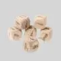 Custom 3cm Wooden Dice - Laser Engraved Cube Custom 3cm Wooden Dice - Laser Engraved Cube