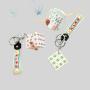 Mahjong Panda Keychain - UV Printed, Durable Plastic