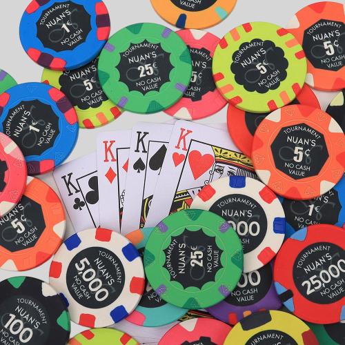 Ceramic Poker Chips - Custom Logo Casino Royale Set (500-1000pcs)