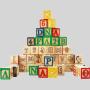 Commiki Wooden ABC Blocks - 48 Pcs Stacking Toys