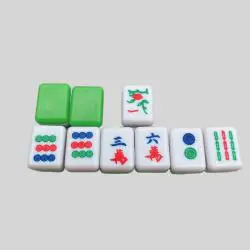 Mini Portable Travel Mahjong Set - Plastic Gaming Tiles