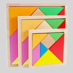 DIY Tangram 3D Puzzle Blocks Kids Learning Toys