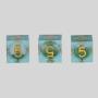 7pcs D&D Green Resin Polyhedral Dice Set
