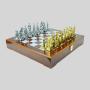 Luxury Gold Silver Chess Set Box - Kaile Chess Game