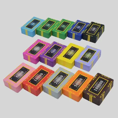 10PCS Texas Hold'em Clay Poker Chips - Durable Gaming Tokens 10PCS Texas Hold'em Clay Poker Chips - Durable Gaming Tokens