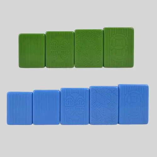Chinese Mahjong Set - Blue & Green Tiles, Factory Supply Chinese Mahjong Set - Blue & Green Tiles, Factory Supply