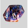 Custom Sha5p Dice Set - 7 Pcs Resin Liquid Core Dice
