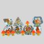 Mushroom Resin Dice Set - D4 D10 D20 RPG Dice
