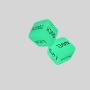 Delove SM Fun Dice - Red Acrylic Sex Toys