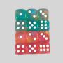 High Quality 12mm Two Color Glitter Dice