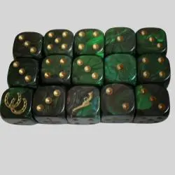 Acrylic Resin Dice - Custom 2 Color Logo D6 Dice