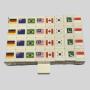 Nuoxin Seaside Escape Mahjong Set - Flags & Animals Game
