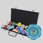 Texas Hold'em Clay Chips Set with Acrylic Rack