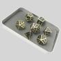Custom Gold Plated Dice Set - 16mm/20mm D&D Polyhedral Dice