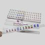 Acrylic Crystal Mahjong Set - 146 Tiles, Box, Dice, Wind Indicator