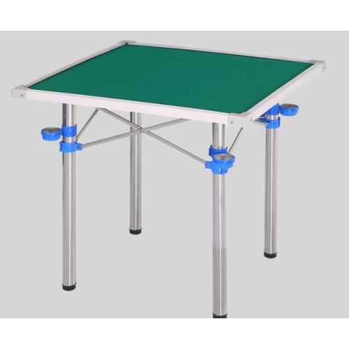 Folding Mahjong Table - Metal/Wood Portable Table 80x80CM