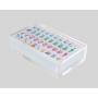 Custom Luxe Acrylic Mahjong Set - Strategy Game with Storage Box