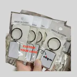 Custom Metal Keychains - Laser Logo Sublimation Gift