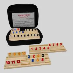 Family Rummy Tile Board Game Set - 6 Player Travel Game