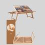 AJUNION 1000 Piece Folding Wooden Jigsaw Puzzle Board