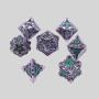 Metal D&D Dice Set - Dragon Dice with Pouch