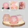 Pink Quartz D&D Dice Set - Custom Font & Logo Pink Quartz D&D Dice Set - Custom Font & Logo