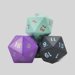 Custom 20 Sided PU Foam Dice - Hines D20