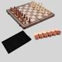 Folding Wooden Chess & Checkers Travel Board Game